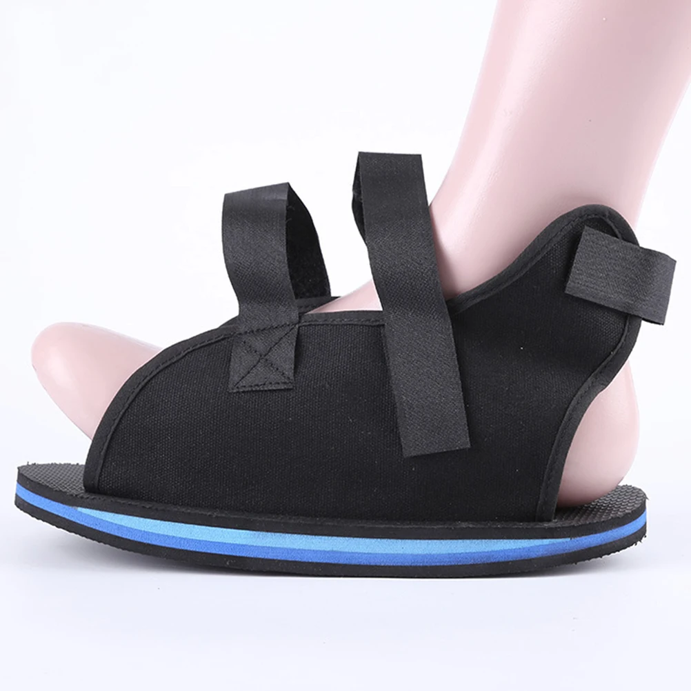 Fractured Plaster Shoes Foot Walking Broken Toe Gypsum Black Protective Accessories
