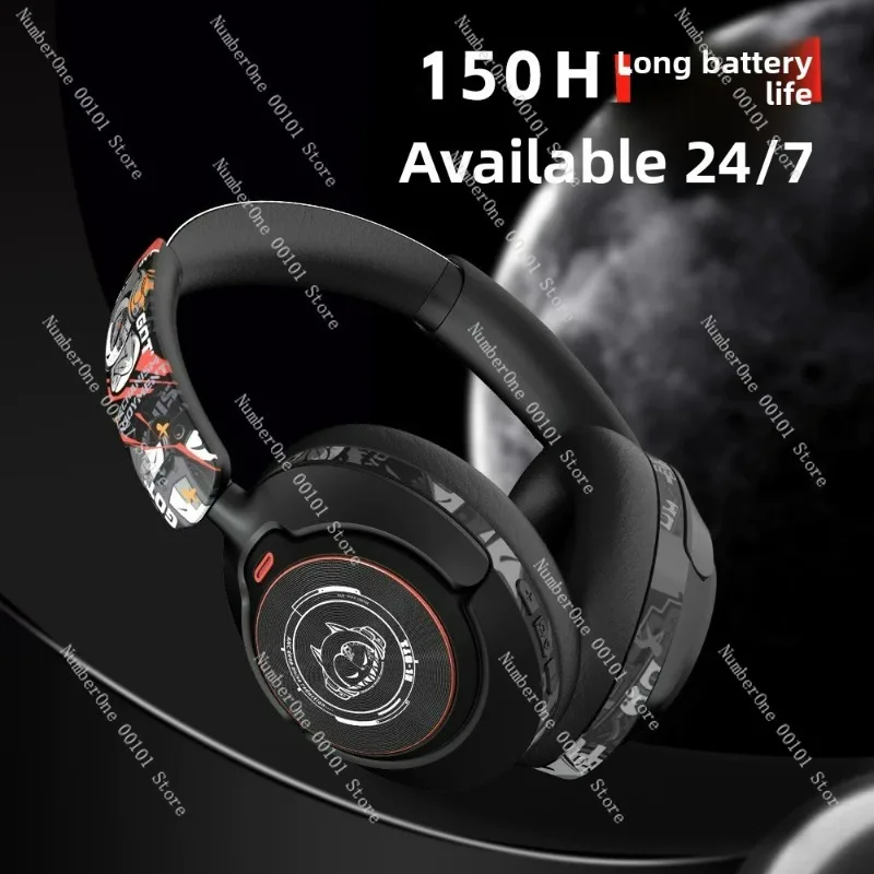 Active Noise Cancelling Bluetooth Headset Wireless Gaming Headset for Sony Retro