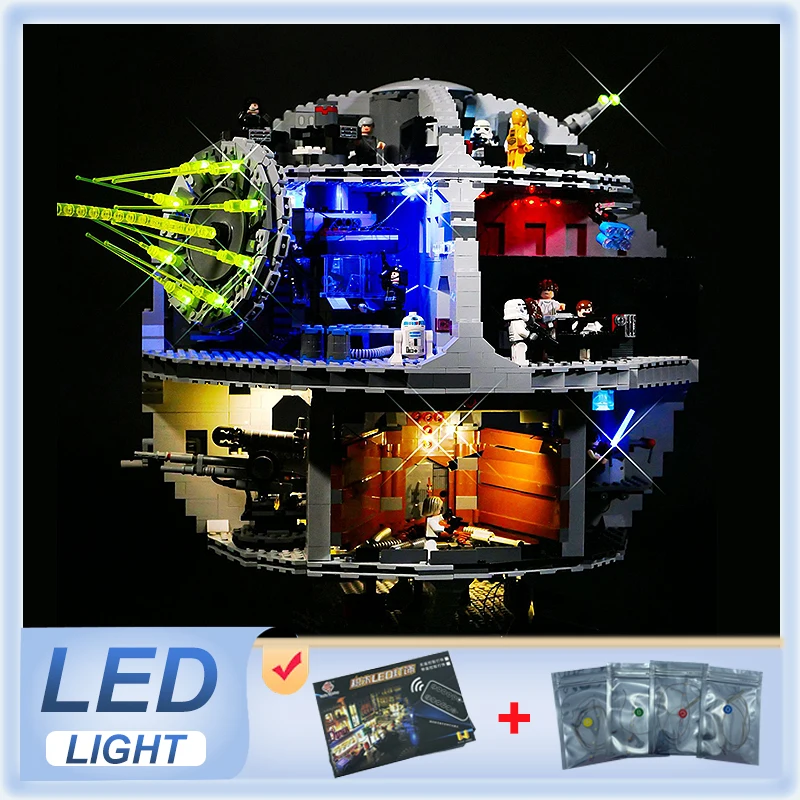 DIY LED Light Kit For LEGO 75159 Death Star   (Only LED Light,Without Blocks Model)