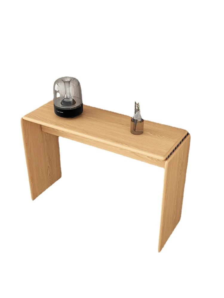 

XL Solid Wood Porch Table against the Wall New Chinese Long Strip Narrow Console Table Side View Sets Light Luxury