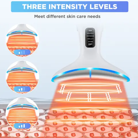 3 massagelägen mikroströms nackskönhetsapparat ansiktslyftning uppstramande massage nackskönhetsinstrument åtstramande hudvårdsverktyg 10 best sales ansiktslyftare - №5