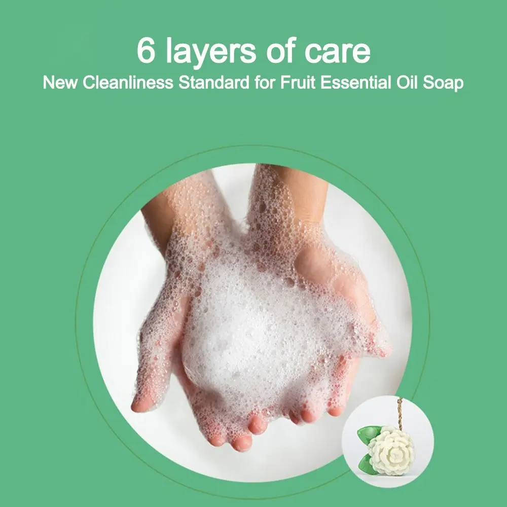 

Mini Simulation Fruit Soap Skin Cleaning Moisten Brighten Skin Wash Soap Vegetable Soap Gifts