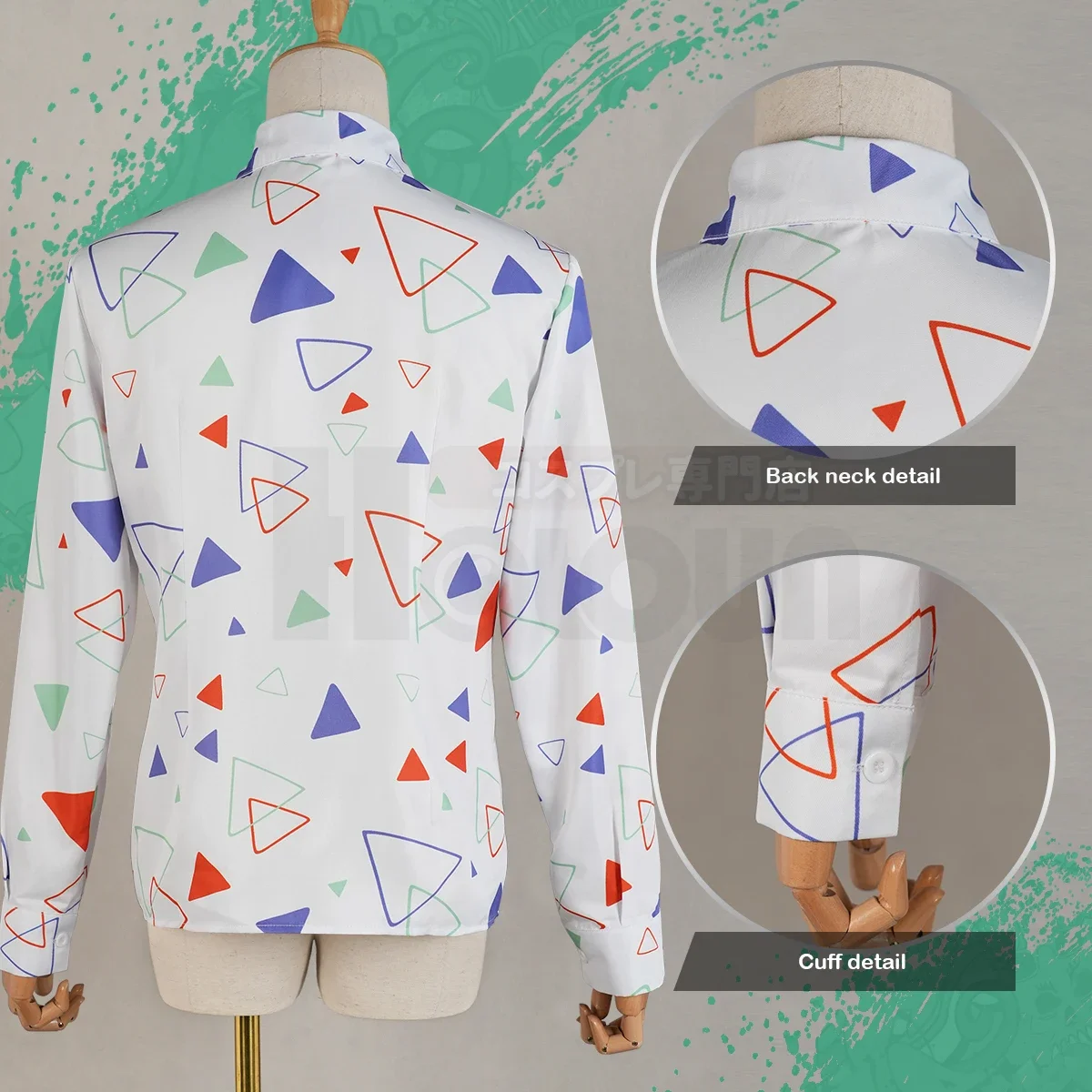 Cosplay disjuntor de vento anime kiryu mitsuki cosplay traje camisa uso diário presente