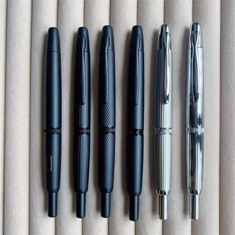 

Горячая новинка: перьевая ручка Majohn A1 Press Black Fish Scale с пером EF/F 0.4/0.5 мм для красивого письма, деловая канцелярская принадлежность