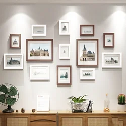 13pcs Wood Photo Frames for Wall Decoration items Home Office Festival Decoration Commemorative Gifts Picture Frame
