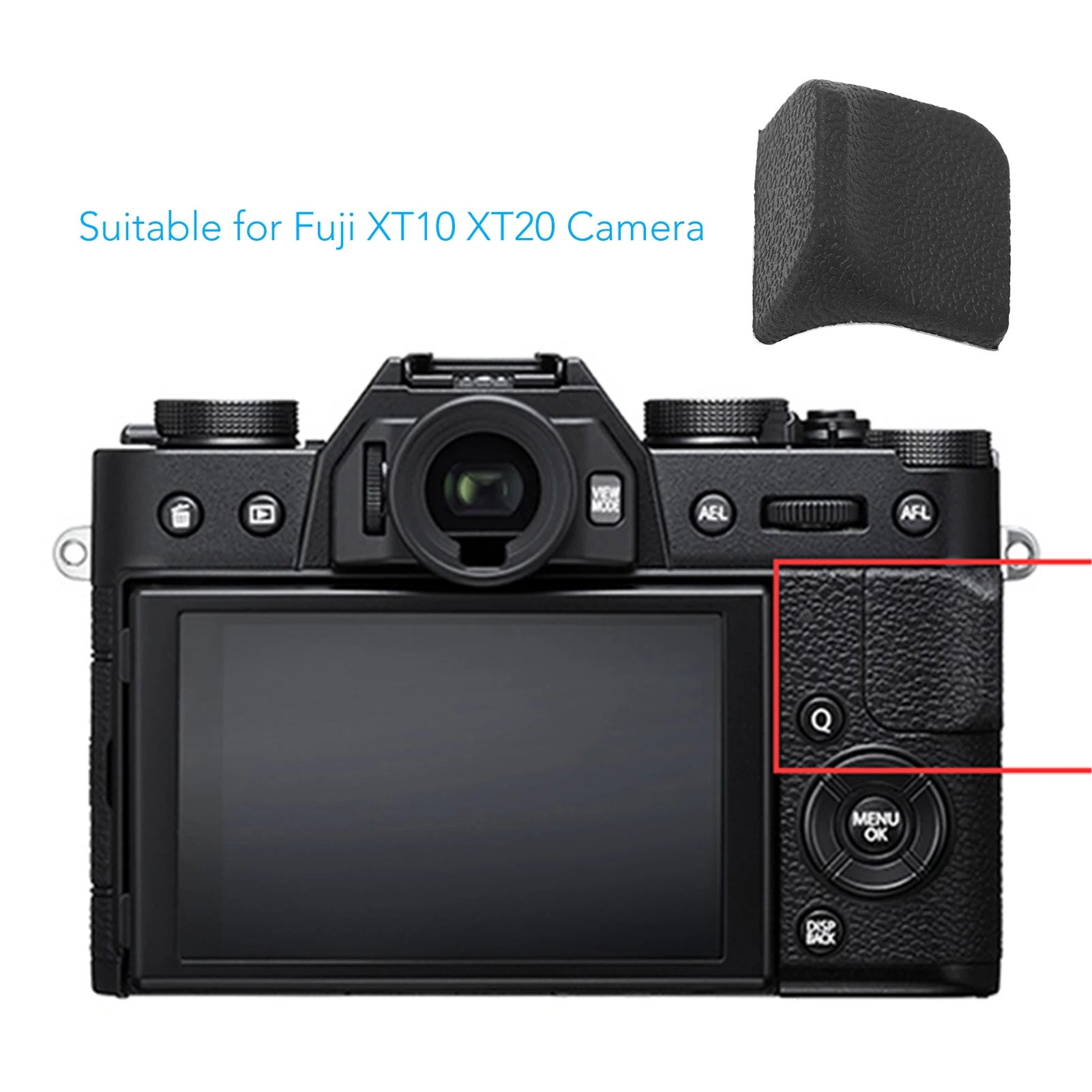 Thumb Rubber Back Cover Rubber Camera Replacement Unit Repair Part for Fuji XT10 XT20 Camera Thumb Rubber Back Cover for Fuji