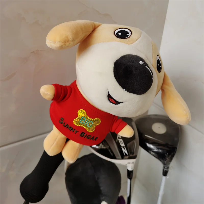 CUTE dog golf wood headcover great plush fw wood head cover 2 colors Drop shipping