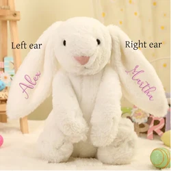 Embroidered Plush Bunny toys Personalized Child'S Name Custom name Plush Toy Child'S First Easter boys girl kids Birthdays Gift