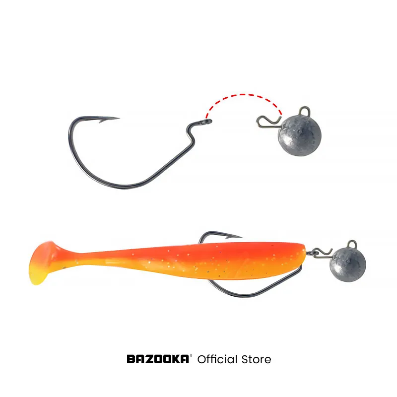 Bazooka 26pcs Fishing Soft Lure Set Kit Silicone Bait Worm Shad Wobbler Jiging Lead Hooks Tackle Spoon Carp Bass Pike With Box