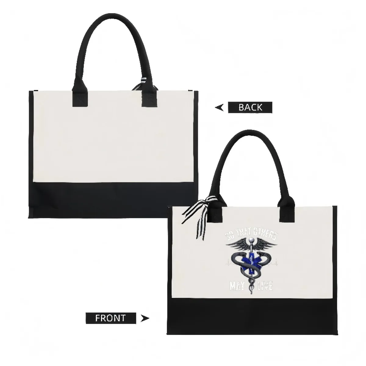 لذلك قد يعيش الآخرون 2026 وصول جديد موضة عملية واسعة قابلة لإعادة الاستخدام حمل حقيبة نمط طباعة 2 لهجة الثقيلة كبيرة شو #2