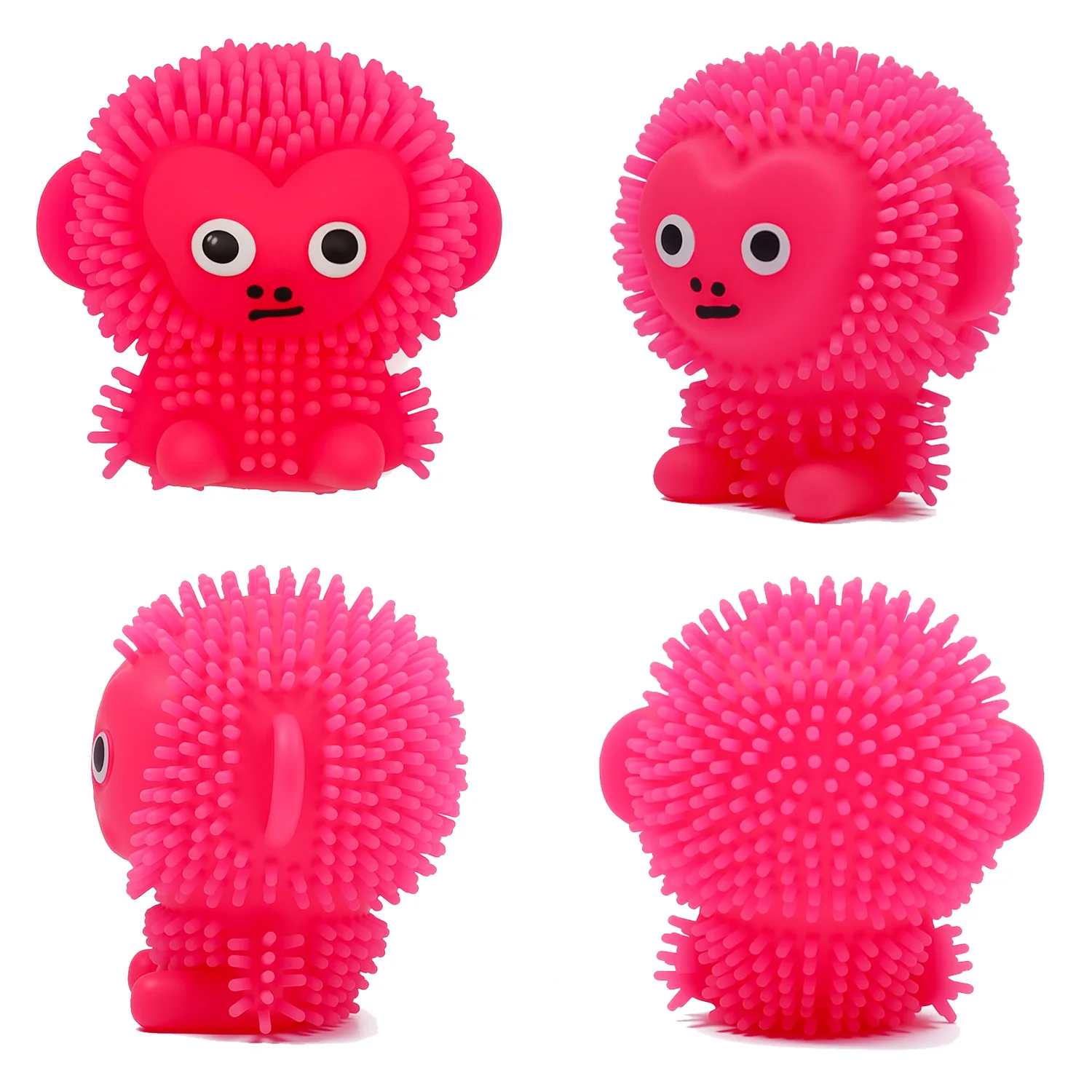 5 pçs bonito inflável macaco espinhoso bola elástica alívio do estresse pitada fidget anti-stress brinquedo mole engraçado espremer bolas sensoriais