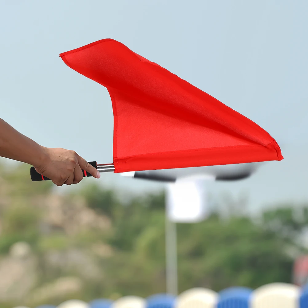 

3 Pcs Safety Flag Competition Football Flags The Sign Stainless Steel