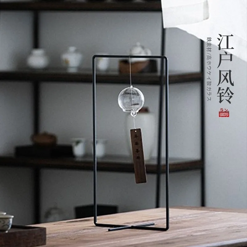 

Деревянные стеклянные ветряные колокольчики ручной работы в японском стиле, украшения для спальни, креативные подвесные украшения, традиционные японские подарки