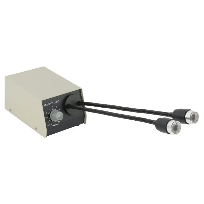 Imagem -05 - Luz de Pescoço de Ganso Duplo Led Spot Light Iluminador Lâmpada de Luz de Preenchimento para Microscópio Estéreo Binocular Trinocular 6w 6400k