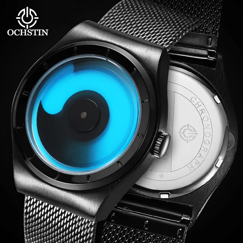 OCHSTIN Man Minimalist Slim Men’s Legend Wristwatch Well-proportioned Lightweight Streamlined Alloy Shell Quartz Male Clock