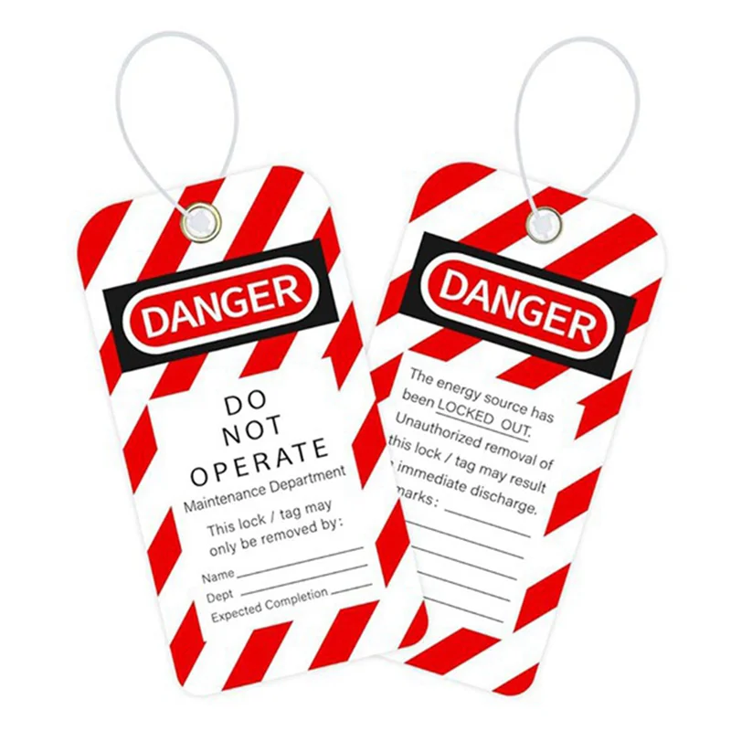 

【Hot-Selling!】Lockout Tagout Tags, 3 X 5.75-Inch, 80 Danger Do Not Operate Tags With 80 Zip Ties, Tear & Water Resistant Loto Ta