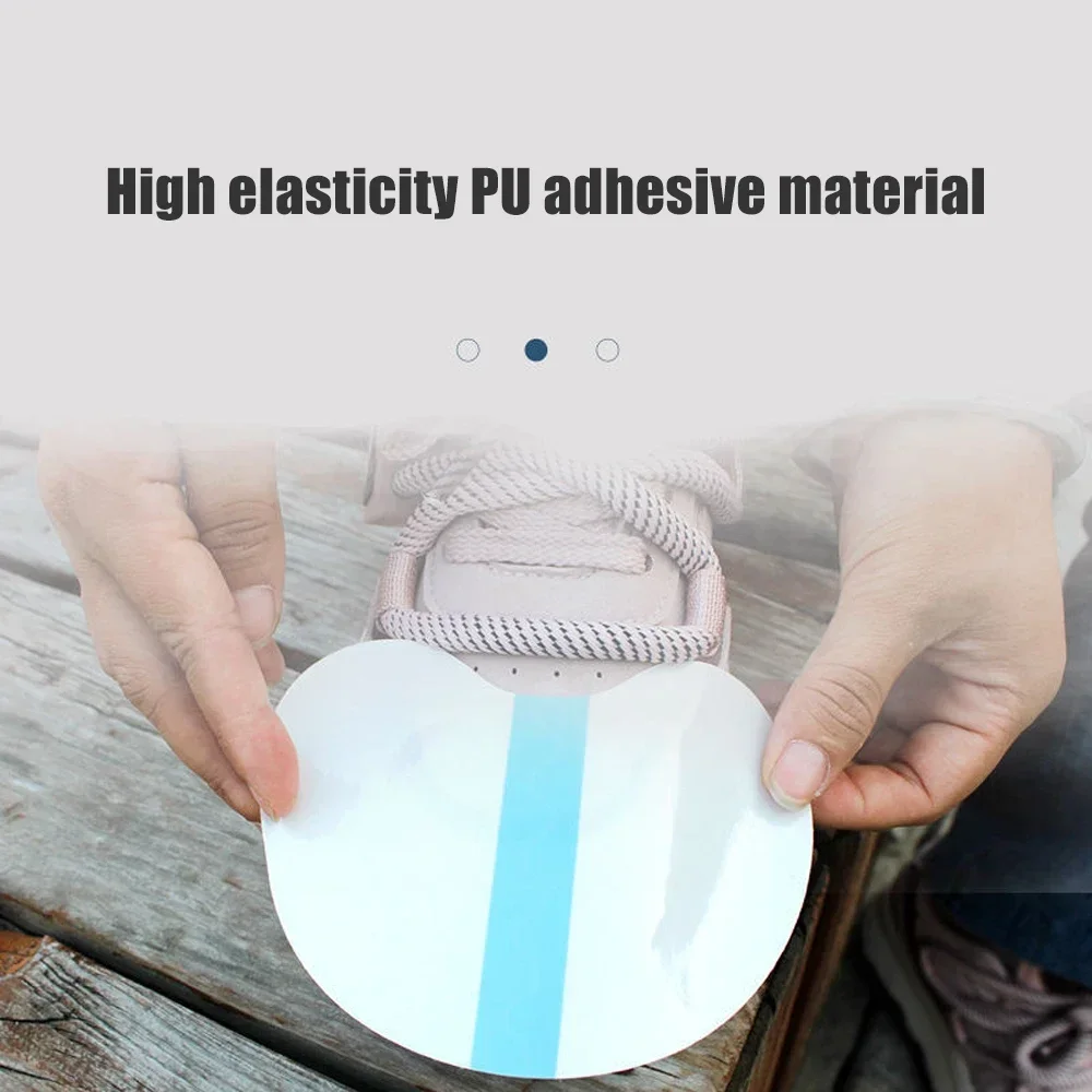 30/90Pcs Shoe Toe Rain Stickers Clear Films Shoe Head Stain Removal Wear Resistant Dirt Resistant Waterproof Shoe Stickers