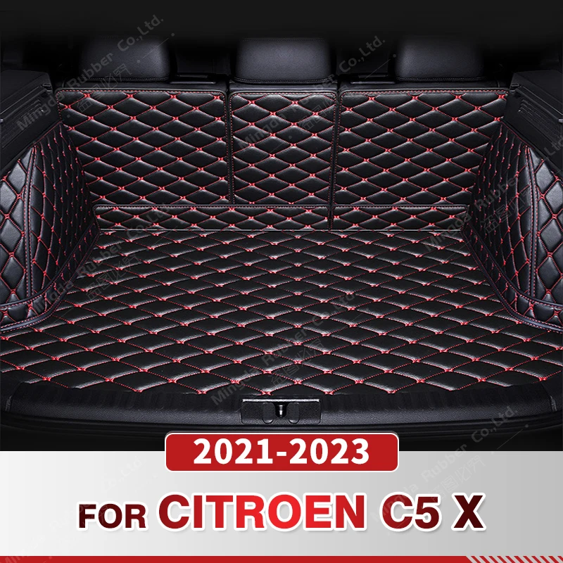 

Автомобильный коврик для багажника с полным покрытием для Citroen C5X 2021-2023 22, чехол для багажника автомобиля, прокладка для груза, защитные аксессуары для интерьера