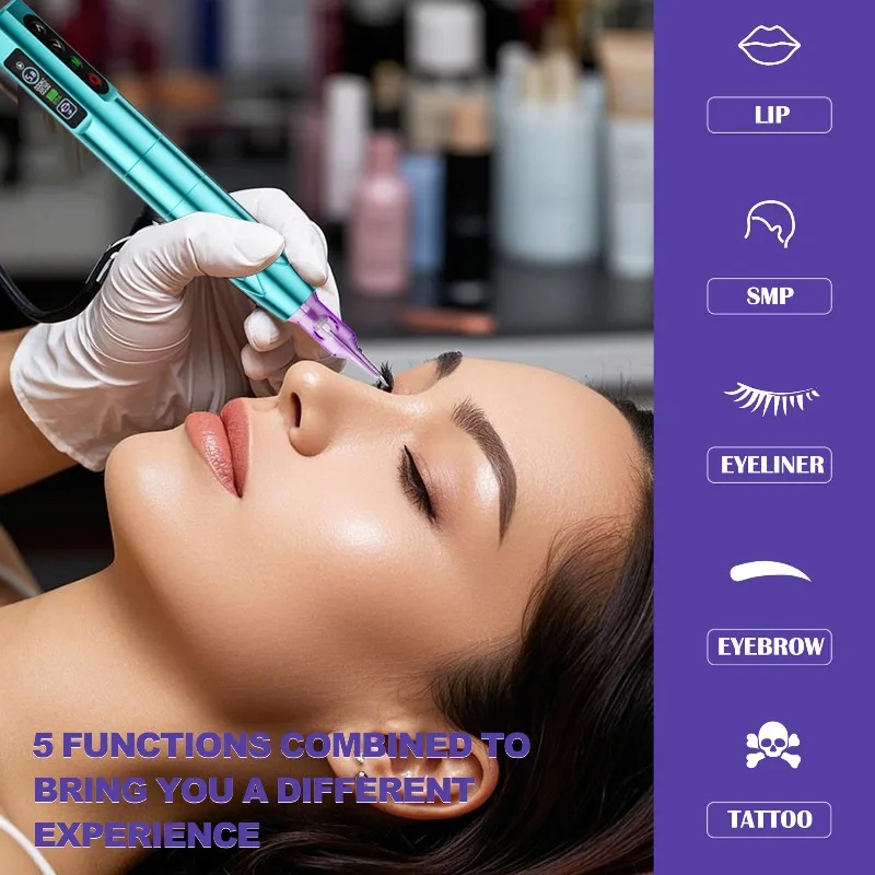 Wireless Permanent Makeup Devices Professional Tattoos Machine Eyebrow and Lips Tattoo Equipment Micropigmentation Machines