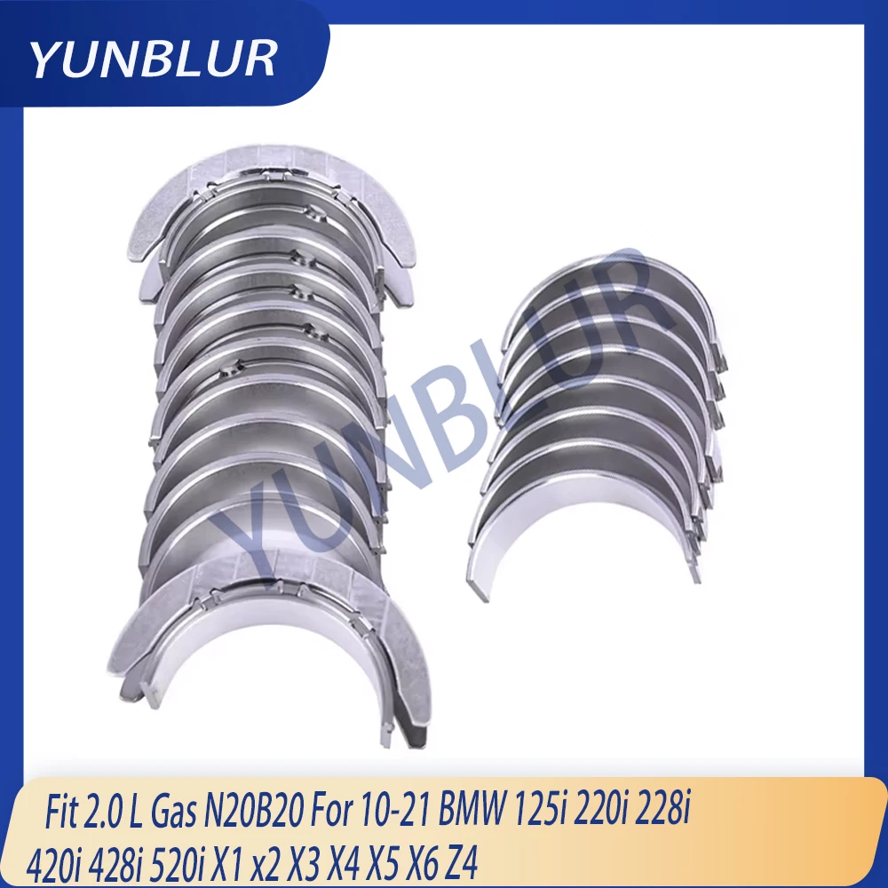 

STD 0.25 0.5 Engine Main & Connecting Rod Fit 2.0 L Gas N20B20 For 10-21 BMW 125i 220i 228i 420i 428i 520i X1 X2 X3 X4 X5 X6 Z4
