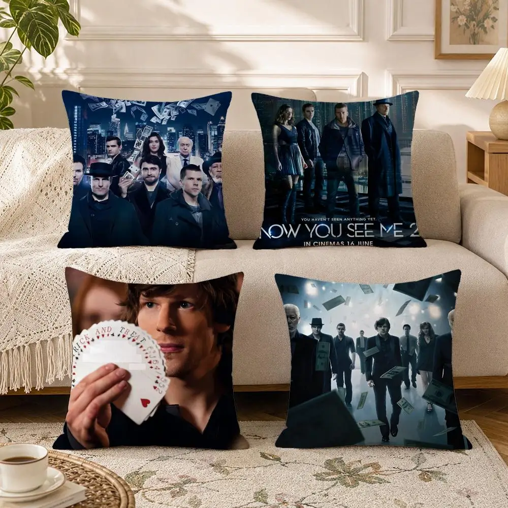 Film-Now You See MeS Cushion Cover Soft Square Throw Pillow Covers Set for Sofa Bedroom Car Home Decoration