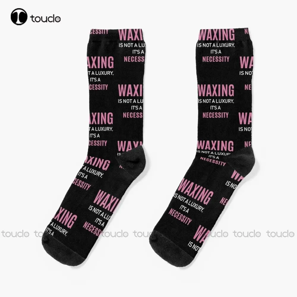 Waxing Is Not A Luxury Esthetician Wax Graphic Socks Sock Boots Personalized Custom Unisex Adult Teen Youth Socks Custom Gift