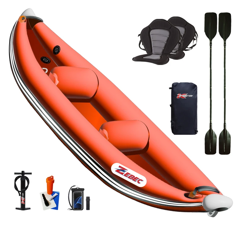 New Arrival Luxury Customized Drop Stitch 2 Persons Inflatable Kayaks With Paddle