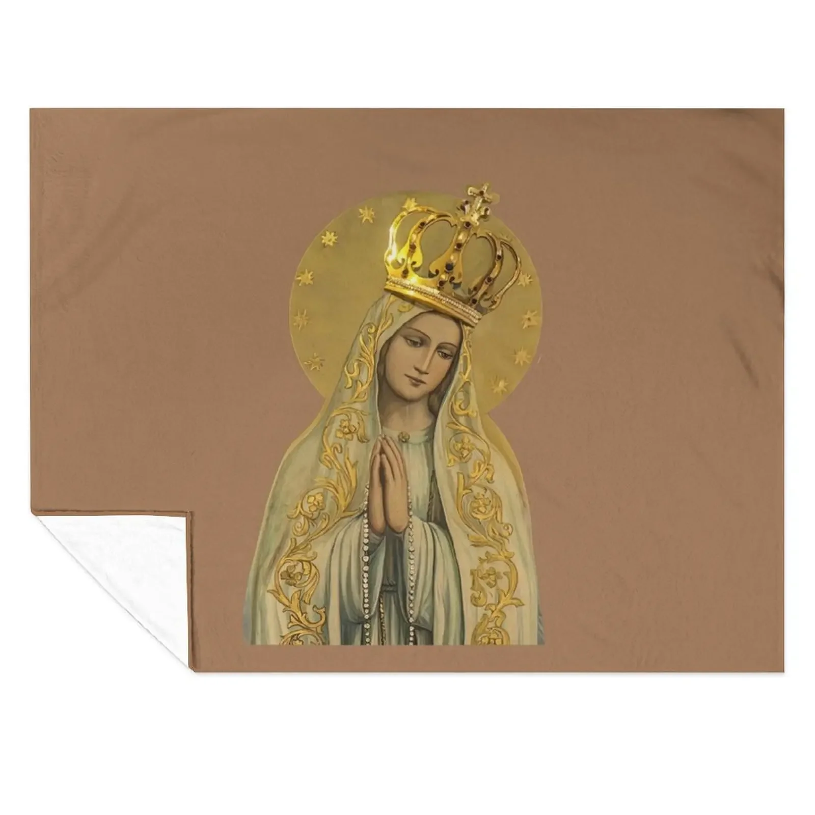 

Our Lady of Rosary Throw Blanket warm winter for babies Bed Fashionable Sleeping Bag Blankets