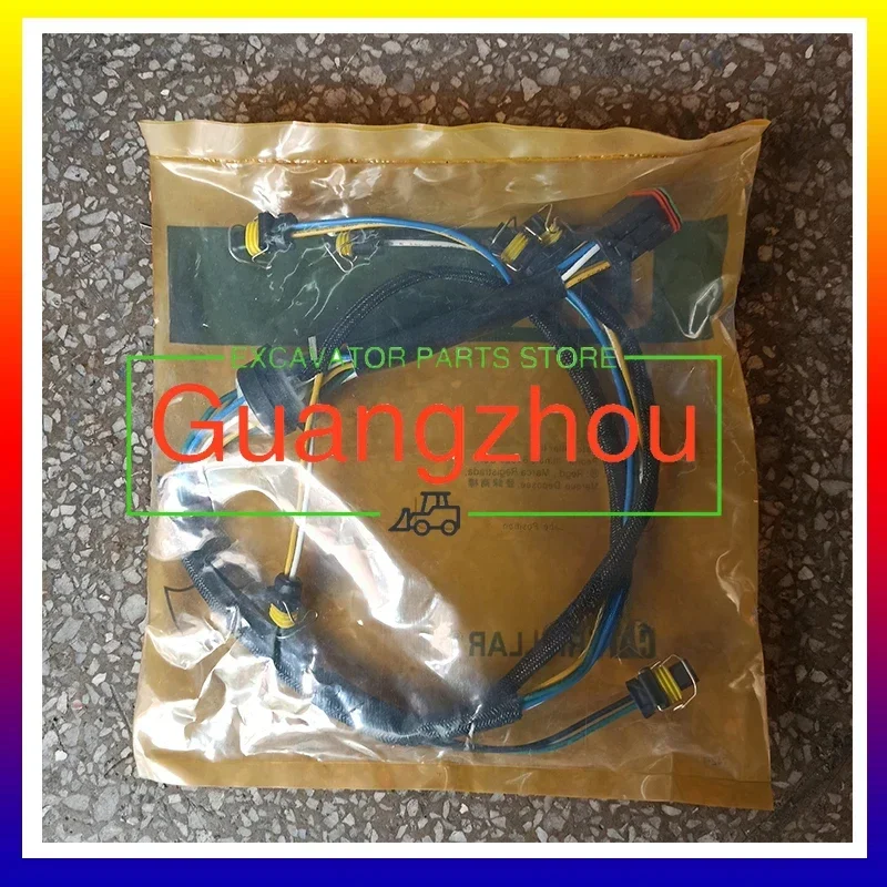 

Детали двигателя экскаватора C7 Жгут проводов топливной форсунки двигателя 2225917 Кабель жгута проводов форсунки в сборе 222-5917, детали разъемов