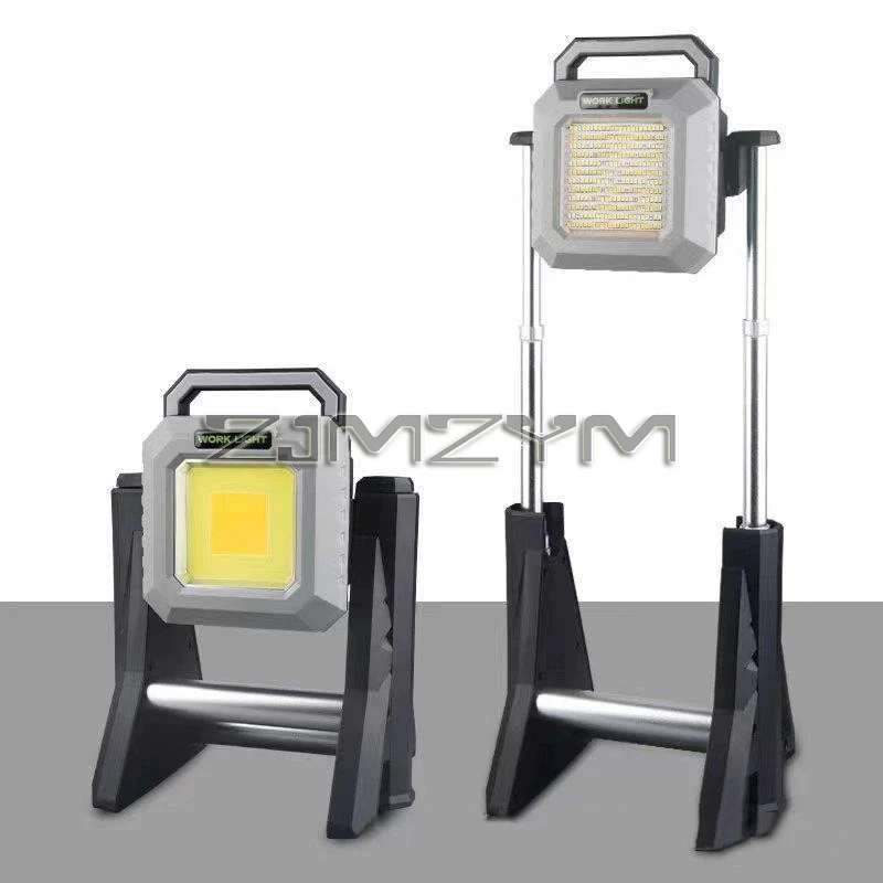 Foldable LED Work Light COB Hunting Flashlight 360° Rotatable Telescopic Rechargeable  Outdoor LED Camping Floodlight