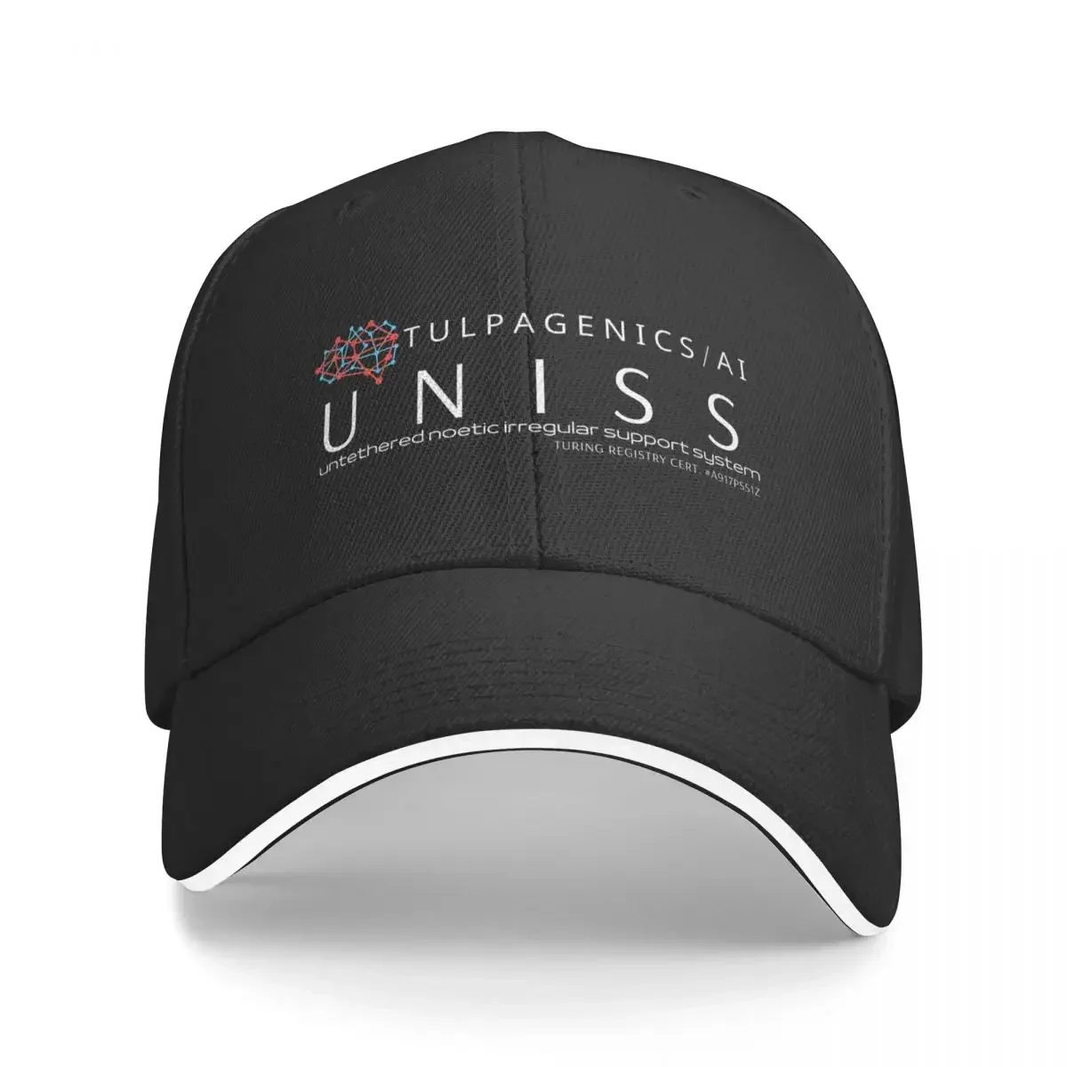 UNISS from Tulpagenics 1.0 - White (William Gibson t-shirt Agency) Baseball Cap western Hat Hat Beach Sun Hats For Women Men's