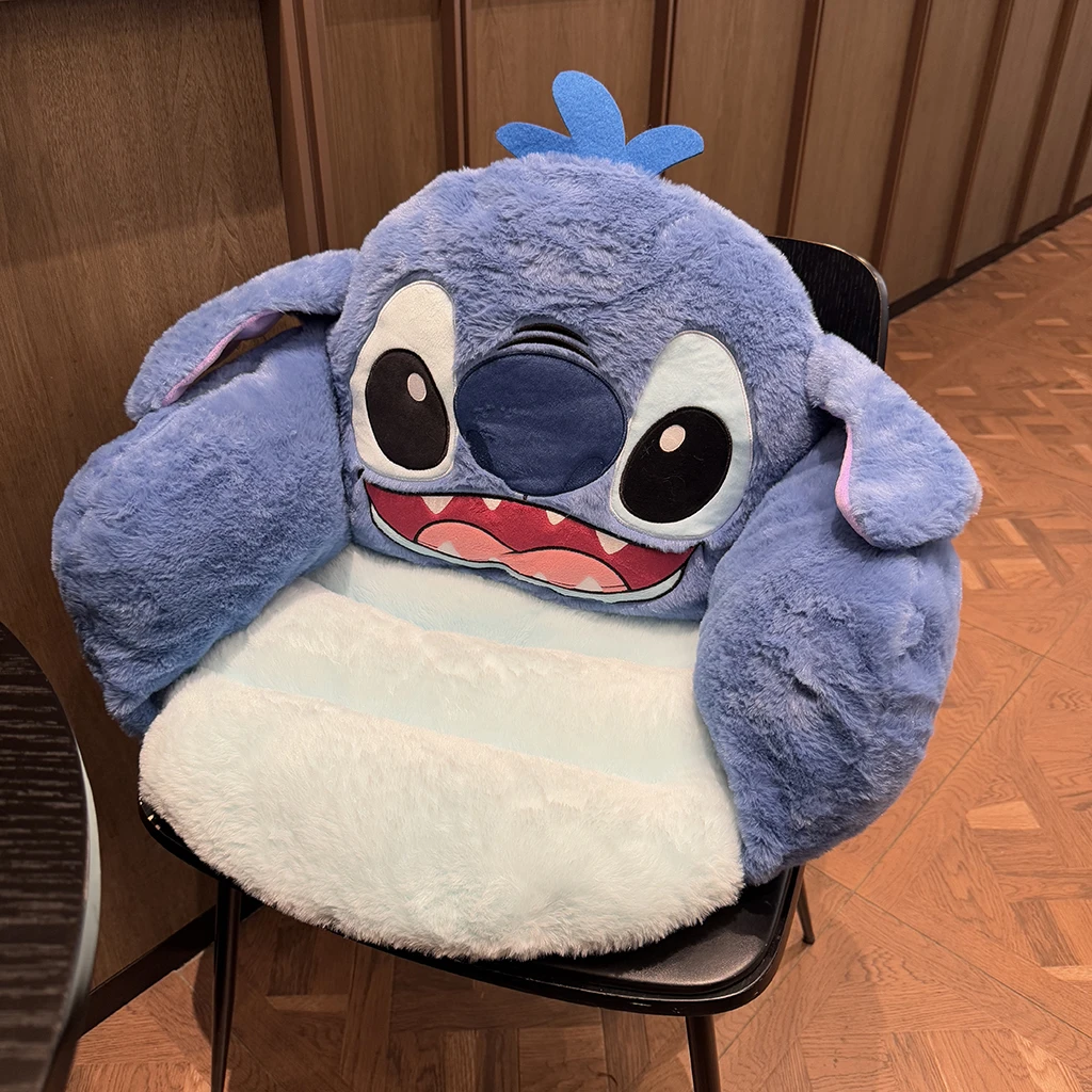 

Disney Stitch плюшевая подушка для стула мультфильм Sanrio My Melody Kuromi подушка для сиденья спинка мягкий домашний декор утолщенная подушка