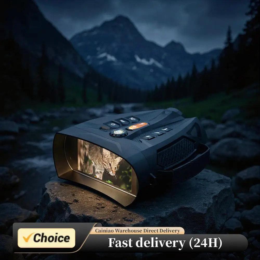 

Бинокль ночного видения 4K с ИК-подсветкой, перезаряжаемые очки ночного видения 5000 мАч, камера для охоты, кемпинга и путешествий