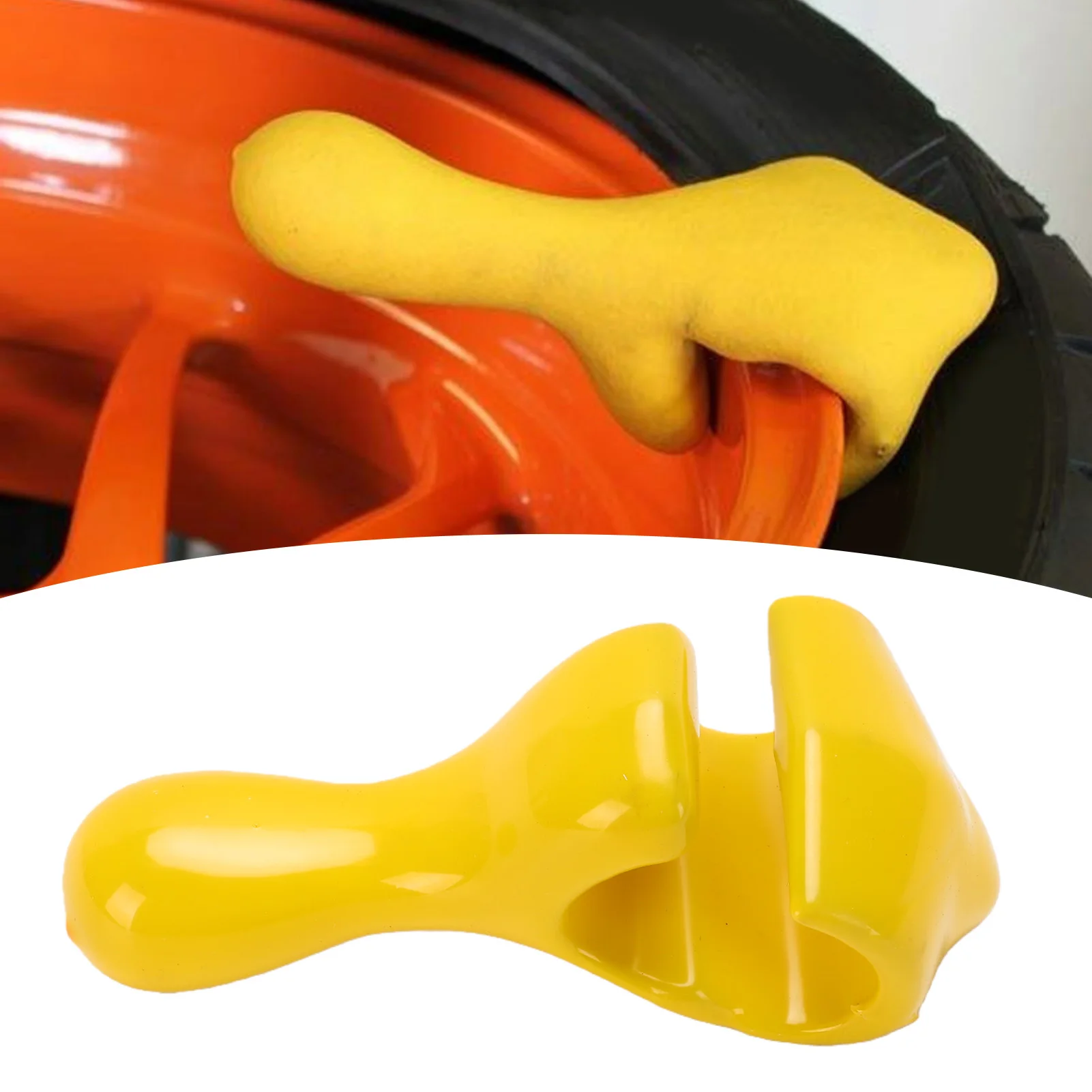 Tire Change Bead  Rubber Coated Bead  Anti Scratch Cast Iron Material Tire Bead Retainer for Tire Changer Yellow