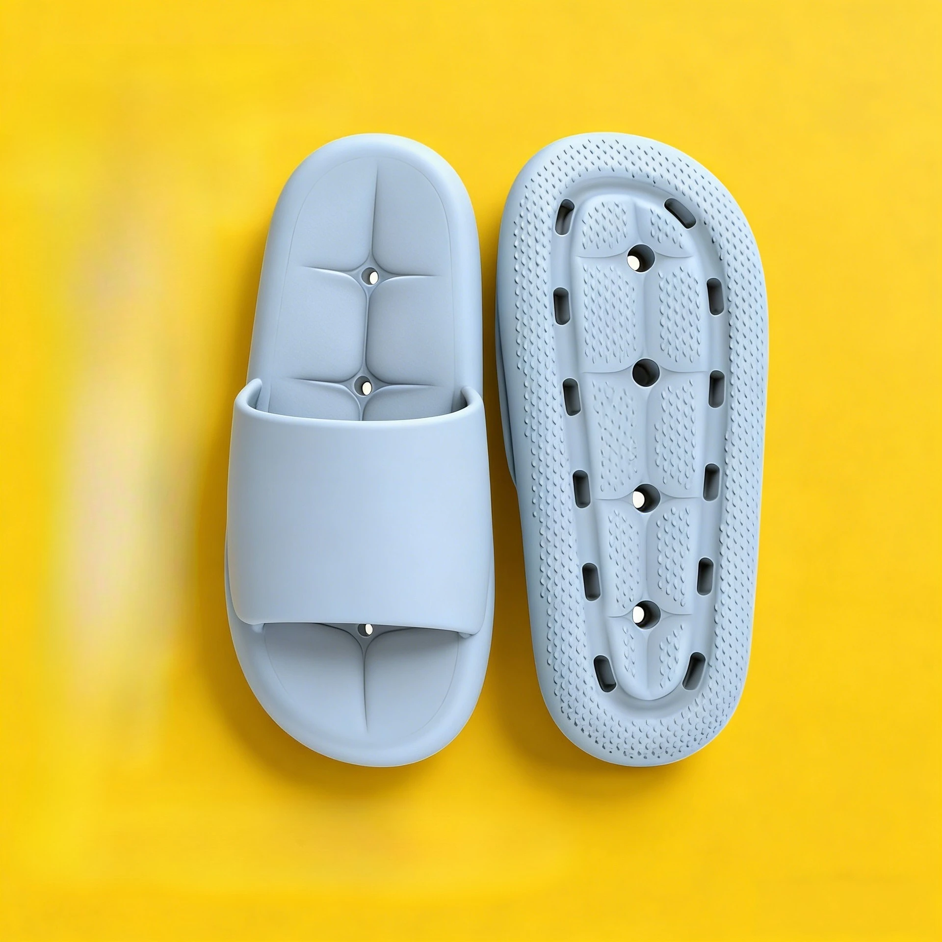 

Fashion Quick-drying Slippers Women's Indoor Bathroom Non-slip Soft Bottom Summer Home Bath Leaking Slippers