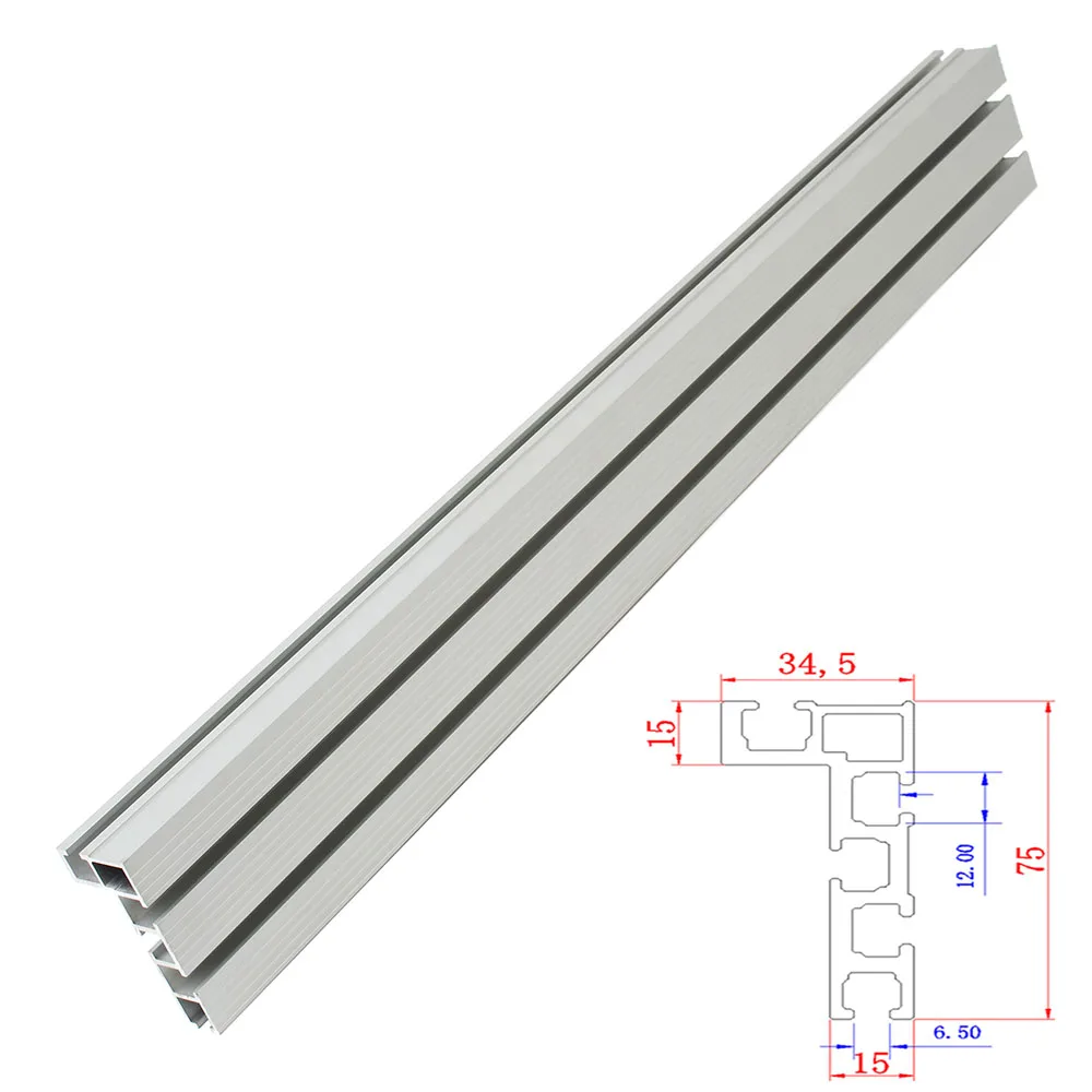 1Pc 19/30/45/75Type T-tracks T-Slot Aluminium Alloy Miter Track Jig Miter Bar Slider Table Saw Router Table DIY Woodworking Tool view 6