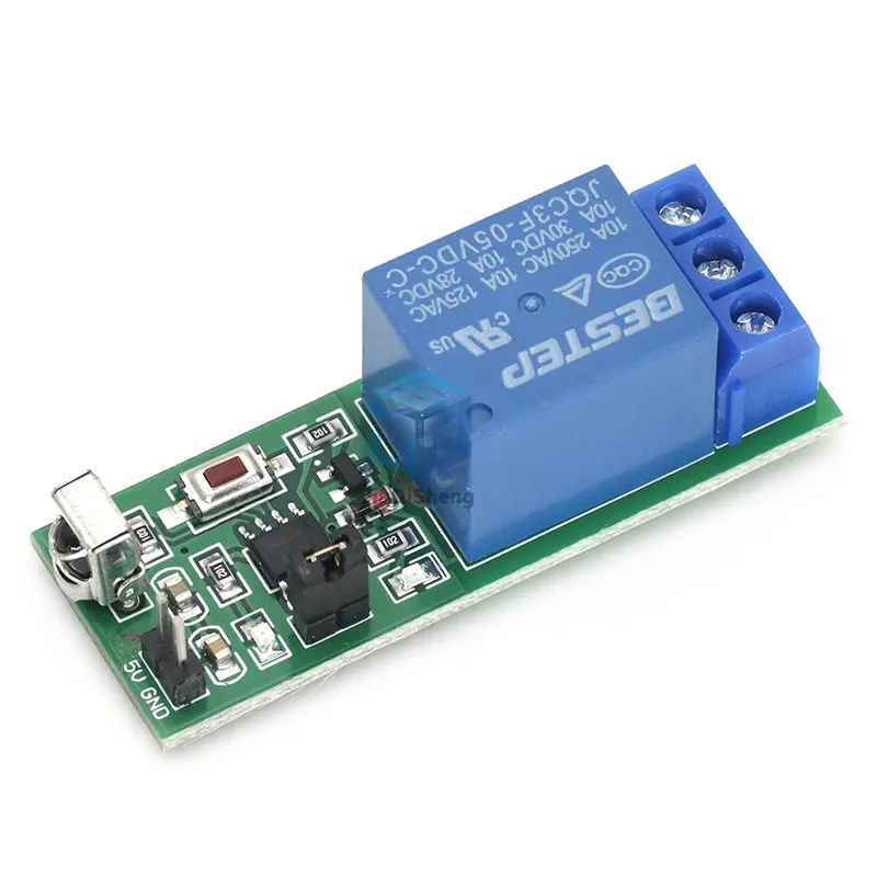 IR 1 Channel Infrared Receiver Driving Switch Relay Driver Module Board 5V + Active Remote Controller