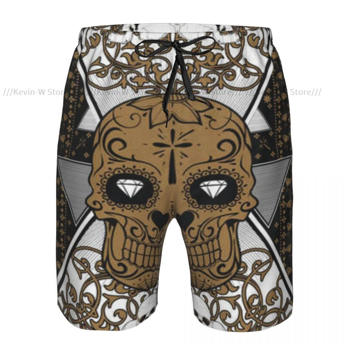 Swimwear Mens Swim Shorts Beach Swimming Trunks For Man Sugar Skull Swimsuit Surf Board Bathing Suit