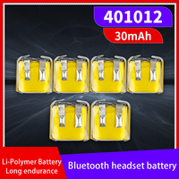 30mAh 401012 3.7V Polymer Battery For Bluetooth Headset i7 i8 i9 i10 i12 Car Key UAV Smart Electronic Device MP3 MP4 GPS