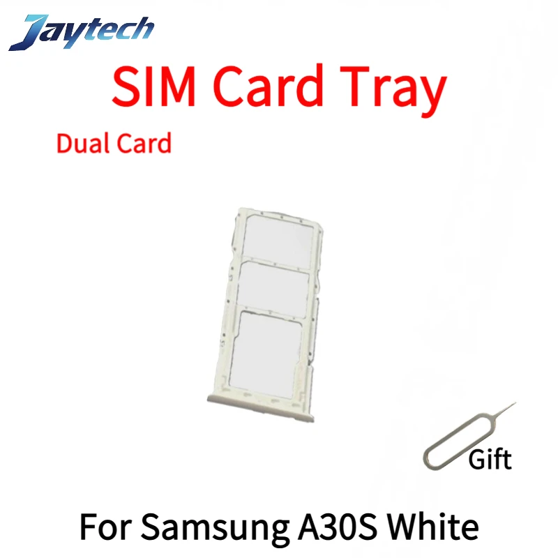 1PCS SIM Card Tray Slot For Samsung A30S/A245 SIM Card Tray Slot Holder Adapter Micro SD Card Chip Drawer Holder