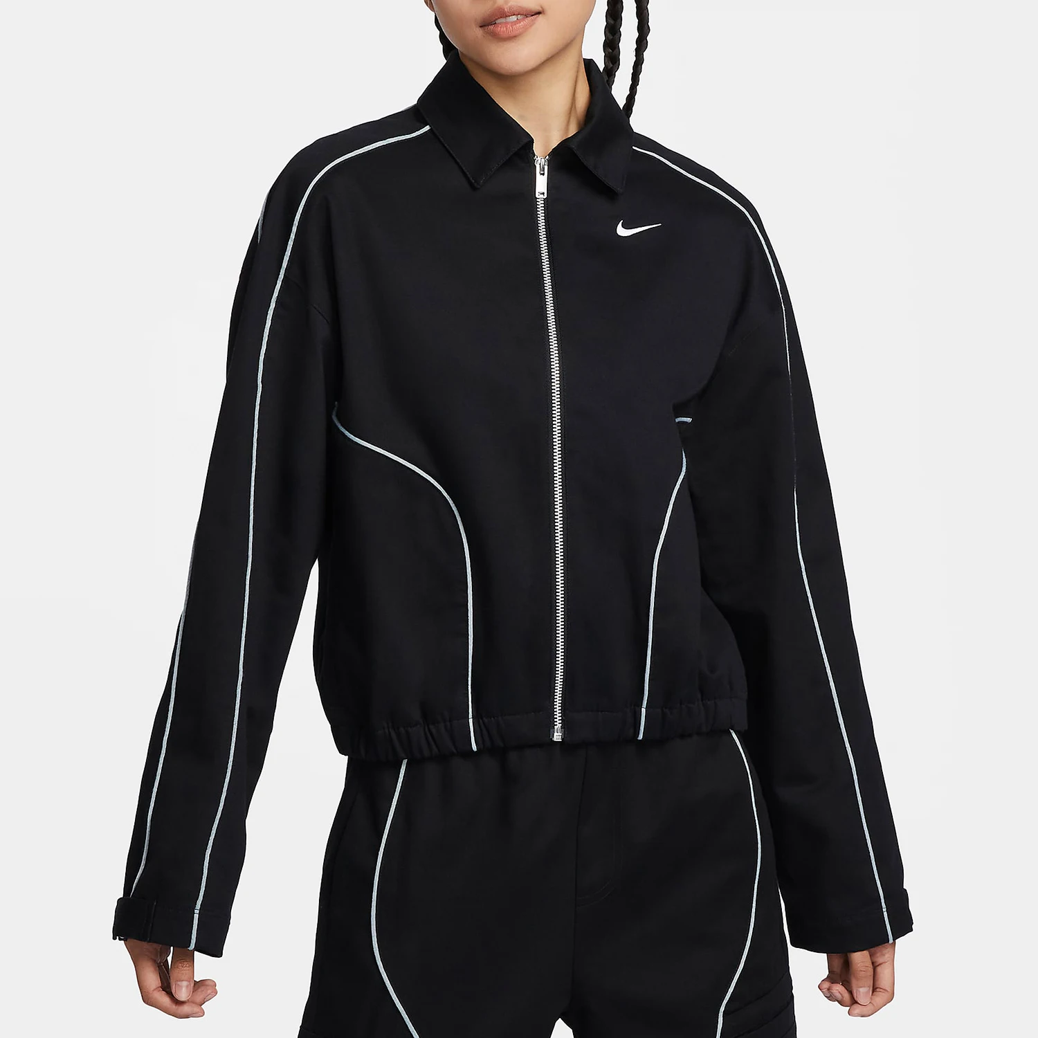 

Nike Authentic Current Season New Women's Loose Woven Lapel Casual Jacket FN1941-010