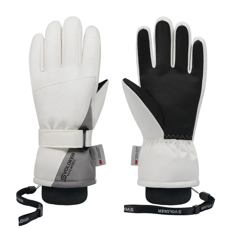 AliExpress Unisex Ski Gloves, Touchscreen-compatible Design, Winter Fleece-lined Gloves For Warmth And Protection, Cycling Accessories