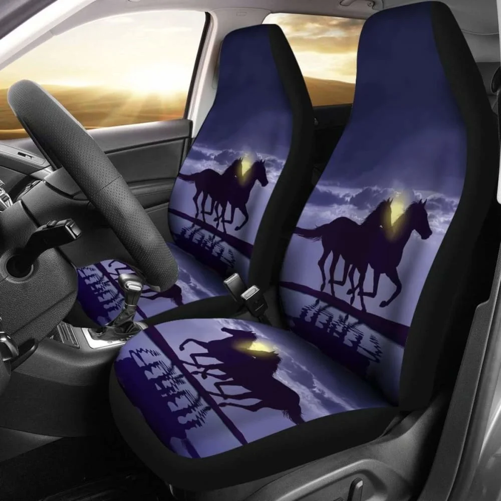 

Horse Night Car Seat Cover 170804,Pack of Front Seat Cover