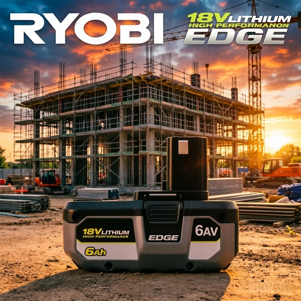 8.0Ah 18V Replacement Battery for RYOBI P108  Compatible P203/P204/P210/RB18L50/L20  Long-Lasting Li-ion Tools Battery