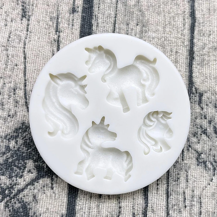 Unicorn Silicone Sugarcraft Mold Chocolate Cupcake Baking Fondant Cake Decorating Tools