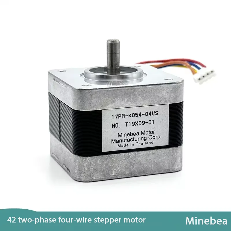 Minebea 17PM-K054-04VS NEMA 17 42mm 2-Phase 4-Wire Hybrid Stepper Motor 1.8° Precision for 3D Printers, CNC Engravers