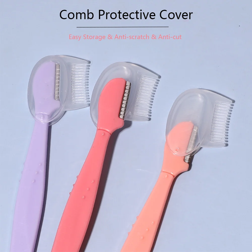 5/10/15/20pcs Eyebrow Razor with Comb Eyebrow Shaping Razor Facial Hair Remover Tool for Beginner-Friendly Eyebrow Grooming Kit