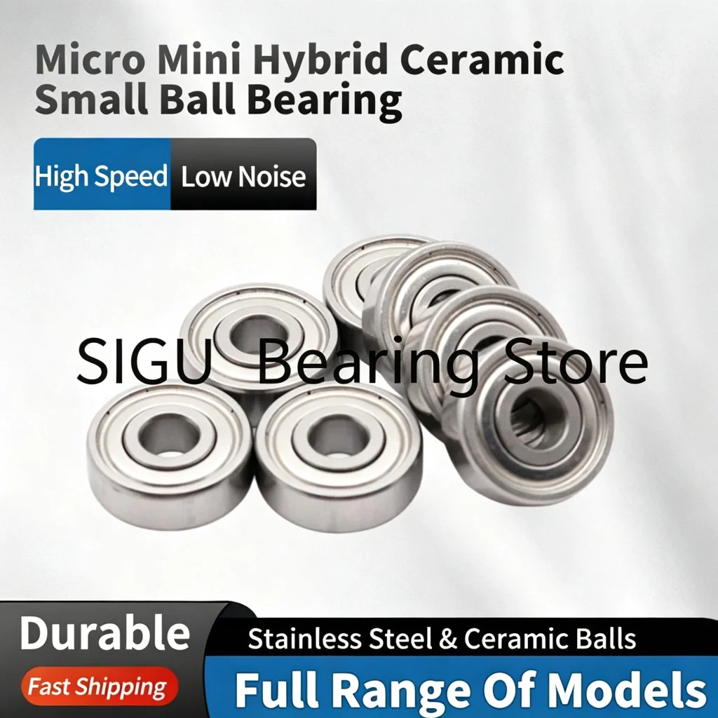 4/10PcsMicro Stainless Steel Hybrid Ceramic Small Ball Bearing for Baitcasting Fishing Reel SHR188 SHMR63 SHMR83 SHMR74 SHMR104