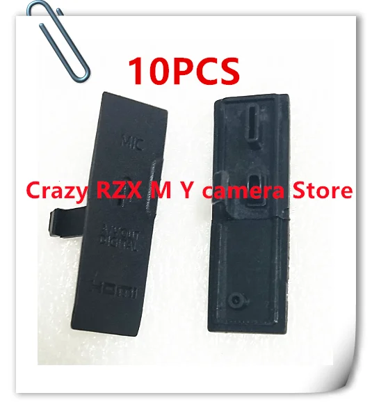 10ชิ้นฝาครอบอินเตอร์เฟซ usb/av out/hdmi /mic ฝาครอบยางสำหรับ Canon EOS 550D Rebel T2i X4จูบกล้องดิจิตอล