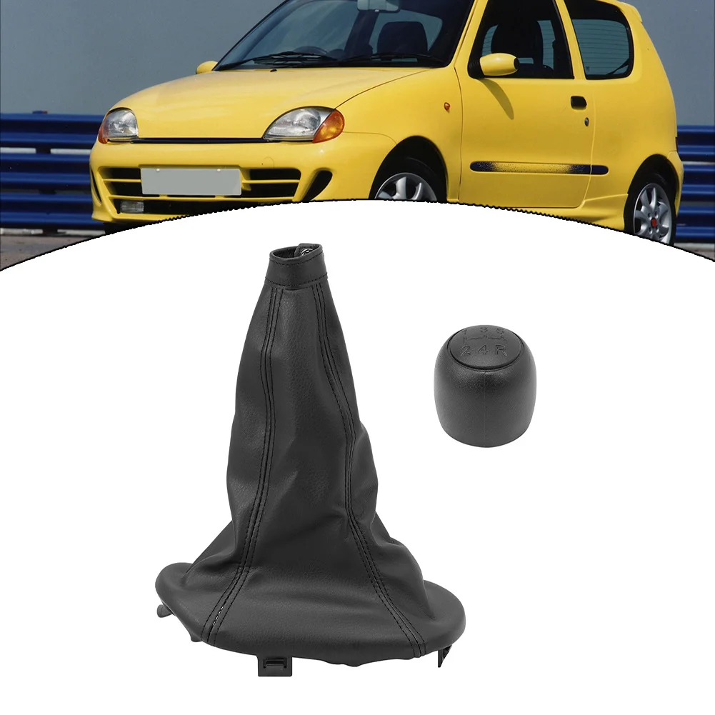 Acessórios para automóveis, botão de mudança de marcha preto, capa de mudança de marcha, interior automotivo, botão de 5 velocidades, características estáveis